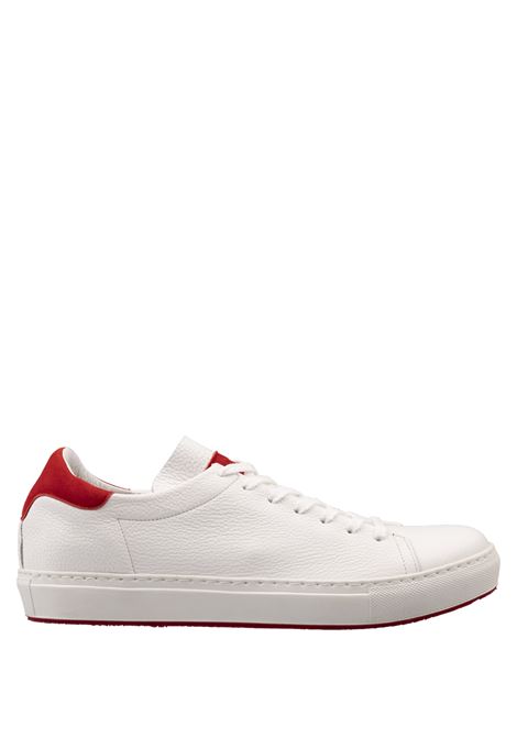 Sneakers In Pelle Bianca Con Spoiler Rosso ANDREA VENTURA | PF-GIANNUTRICERVO BIANCO 9000+CACH. REBEL
